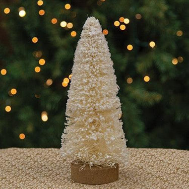 Flocked White Bottle Brush Tree 9 - The Fox Decor
